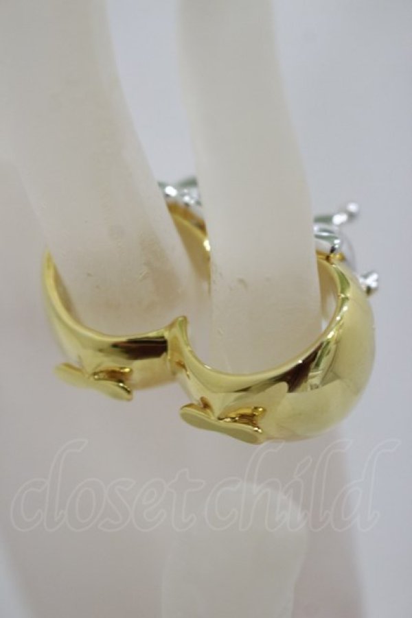 画像3: Q-pot. / Tweedle Dee & Tweedle Dumリング【Disney】 13 ゴールド H-25-01-22-011-QP-AC-KB-ZH (3)