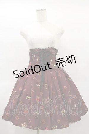 画像: ATELIER PIERROT / Royal Crownコルセットスカート  ボルドー H-25-01-22-032-EL-SK-KB-ZH