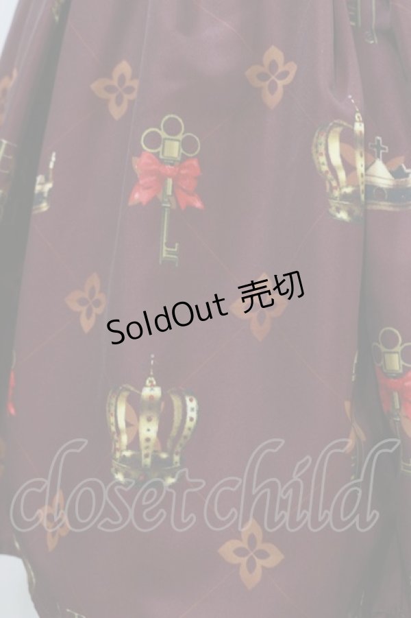 画像4: ATELIER PIERROT / Royal Crownコルセットスカート  ボルドー H-25-01-22-032-EL-SK-KB-ZH (4)