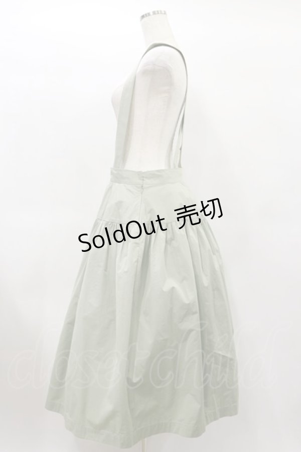 画像3: Jane Marple / Vintage Burberry Suspenders Skirt  ミントグリーン H-25-01-22-035-JM-SK-KB-ZH (3)