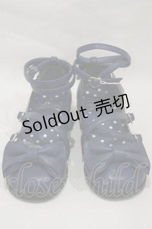 画像: Angelic Pretty / Tea Party Shoes M ネイビー H-25-01-23-099-AP-ZA-NS-ZH