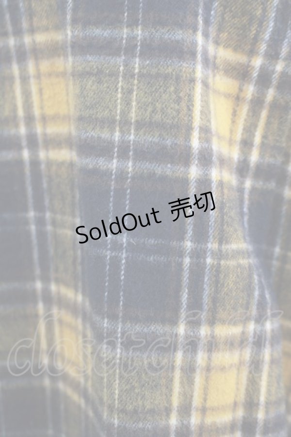 画像4: MILKBOY / BOXED SHIRTS  ネイビー×マスタードチェック H-25-01-23-3039-MB-BL-KB-ZH (4)