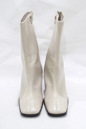 画像: merry jenny / heart wood heel boots L ベージュ H-25-01-23-3053-LO-SH-KB-ZT273