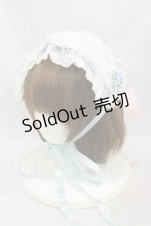 画像: metamorphose / チュールレースヘッドドレス  サックス H-25-01-23-028-ME-AC-NS-ZH