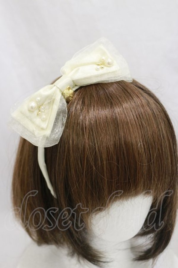 画像1: Angelic Pretty / Party Princessカチューシャ  アイボリー H-25-01-23-034-AP-AC-NS-ZH (1)