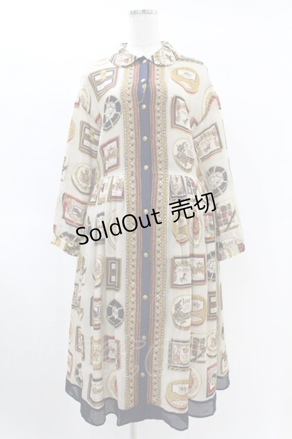 画像1: Jane Marple / Royal chocolateコレットドレス  ネイビー H-25-01-24-1024-JM-OP-KB-ZH (1)