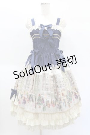 画像: BABY,THE STARS SHINE BRIGHT / 星すむ今宵のトロイメライ柄ロングフリルジャンパースカート Free ネイビー H-25-01-25-1040-BA-OP-NS-ZH