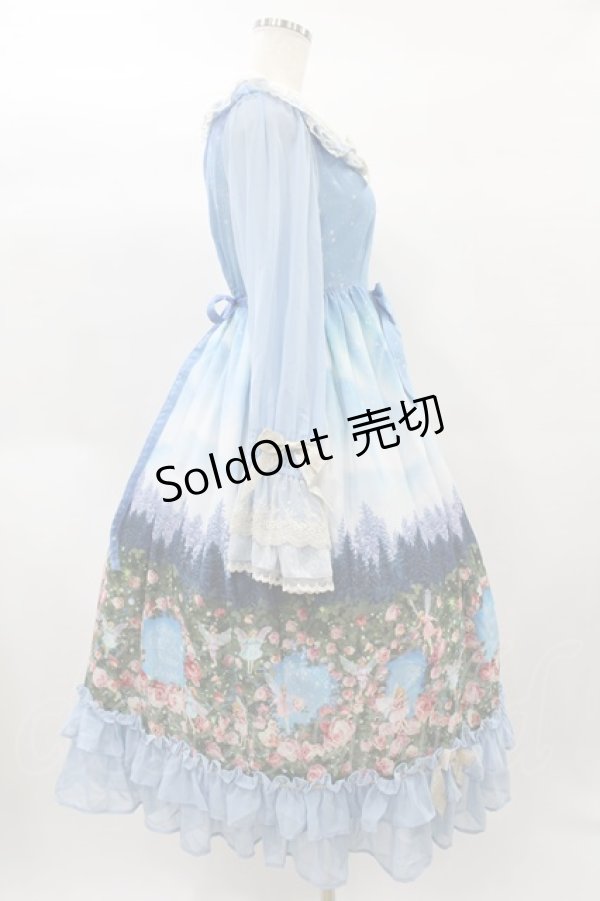画像3: BABY,THE STARS SHINE BRIGHT / 月夜の森の AURORA Soiree柄ワンピース Free サックス H-25-01-25-1056-BA-OP-NS-ZH (3)