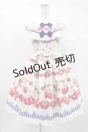 画像: BABY,THE STARS SHINE BRIGHT / くみゃちゃんのCherry StrawberryジャンパースカートI Free オフ H-25-01-26-1051-BA-OP-NS-ZH