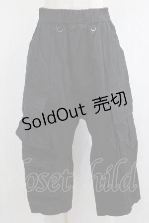 画像: Deorart / サスベルト付ビッグポケット・カーゴパンツ  黒 H-25-01-26-027-PU-PA-KB-ZH