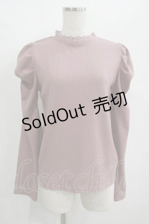 画像: axes femme / マトンスリーブトップス Free ピンク H-25-01-27-041-AX-TO-NS-ZH