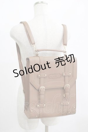 画像: axes femme / ベルトデザインサッチェル  キャメル H-25-01-27-049-AX-BG-NS-ZH