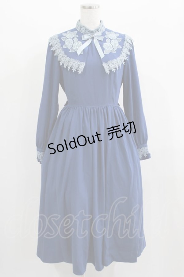 画像1: Innocent World / コーデリアローズワンピース M ロイヤルブルー×ライトブルー/Royal Blue×Light blue H-25-01-27-017-IW-OP-NS-ZH (1)