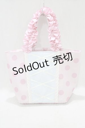 画像: Maison de FLEUR / Disney Collection『TOY STORY』ボー・ピープ/フリルハンドルトートバッグ  ピンク H-25-01-28-057-LO-BG-NS-ZH