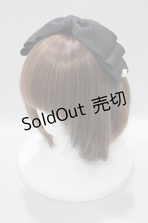 画像: m petit by misako / NINA'sコラボ AM*NIリボンカチューシャ  ブラック H-25-01-28-068-LO-AC-NS-ZH