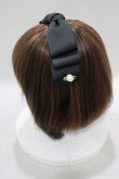 画像2: m petit by misako / NINA'sコラボ AM*NIリボンカチューシャ  ブラック H-25-01-28-068-LO-AC-NS-ZH (2)