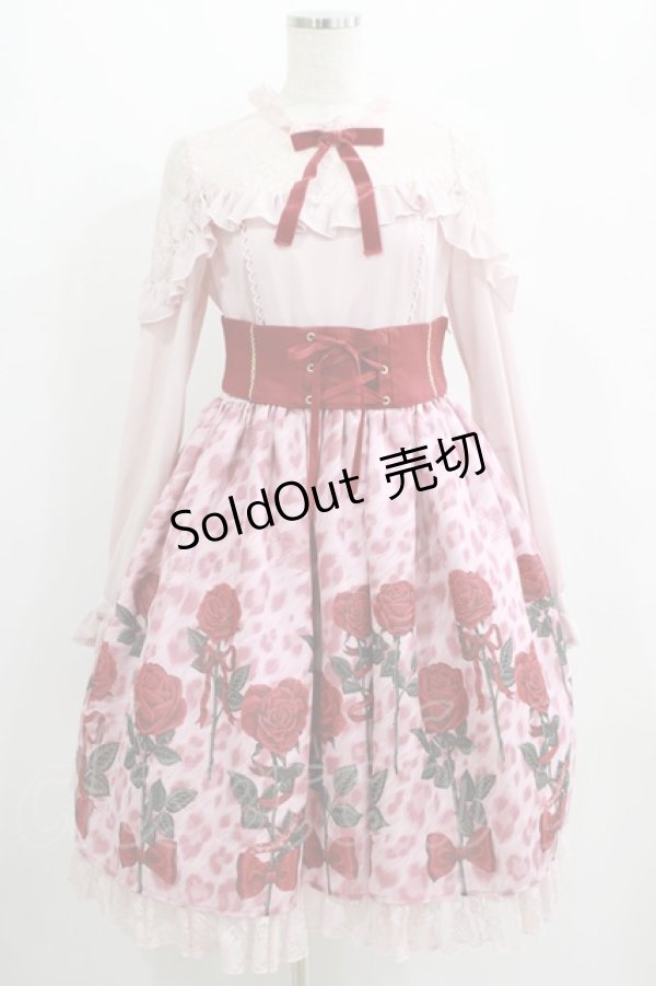 画像1: Angelic Pretty / Rebecca Leopardワンピース Free ピンク H-25-01-28-011-AP-OP-NS-ZH (1)