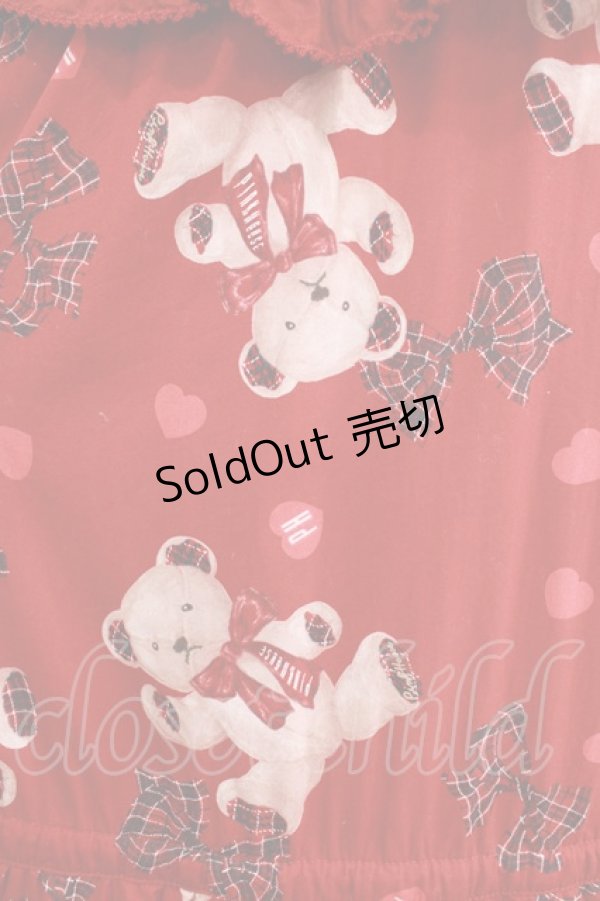 画像4: PINK HOUSE×misako＆einko / Love Ribbon Bearミディワンピース Free レッド H-25-01-28-012-LO-OP-NS-ZH (4)