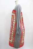 画像2: Jane Marple Dans Le Salon / Sewing kitコラボレーションドレス  rose×mix gray H-25-01-30-003-JM-OP-KB-ZT439 (2)