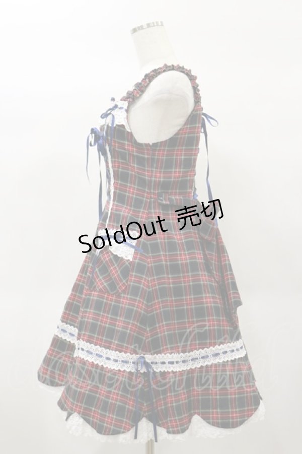 BABY, THE STARS SHINE BRIGHT タータンチェック裾スカラップ