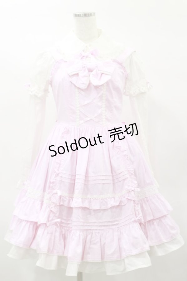 画像1: Angelic Pretty / 夢見る女の子ジャンパースカートセット Free ピンク H-25-02-01-075-AP-OP-NS-ZH (1)