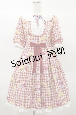 画像: Angelic Pretty / いちごBread Bakeryワンピース Free レッド H-25-02-01-077-AP-OP-NS-ZH
