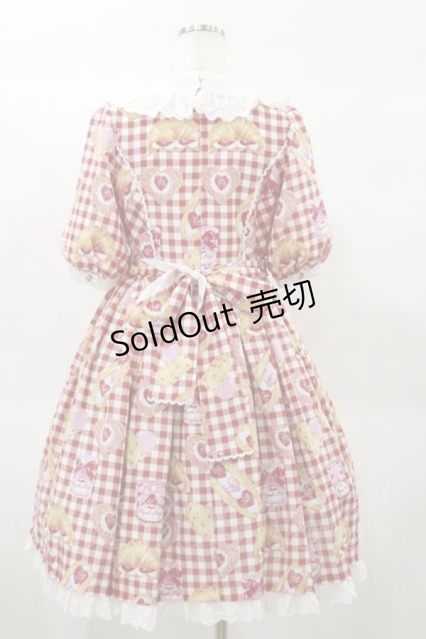 画像2: Angelic Pretty / いちごBread Bakeryワンピース Free レッド H-25-02-01-077-AP-OP-NS-ZH (2)