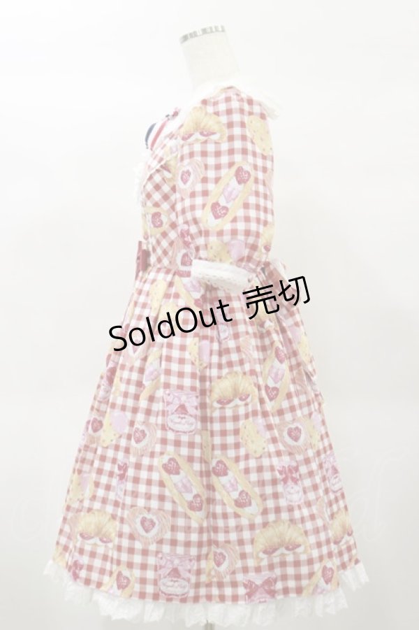 画像3: Angelic Pretty / いちごBread Bakeryワンピース Free レッド H-25-02-01-077-AP-OP-NS-ZH (3)
