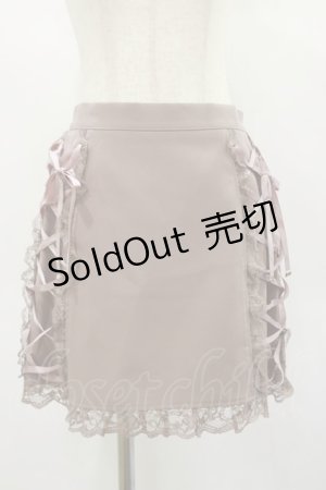 画像: Rojita / サイドレースアップ台形スカート Free ピンク H-25-02-01-031-LO-SK-NS-ZH