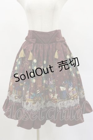 画像: axes femme kawaii / キャロルナイトスカート M ワイン H-25-02-01-037-AX-SK-NS-ZH