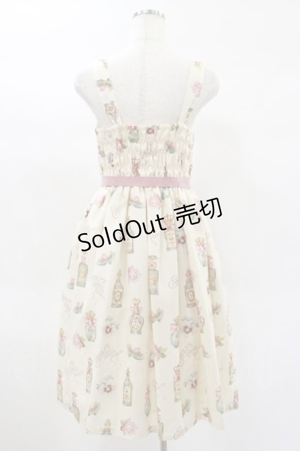 画像2: Emily Temple cute / Revivalノースリーブワンピース  Queen Marie柄アイボリー H-25-02-02-043-ET-OP-KB-ZH (2)