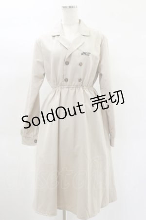 画像: NieR Clothing / トレンチワンピース F ベージュ H-25-02-02-049-PU-OP-KB-ZH