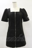 画像1: NieR Clothing / ミニタイトワンピース F 黒 H-25-02-02-050-PU-OP-KB-ZH (1)