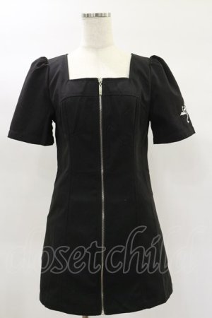画像: NieR Clothing / ミニタイトワンピース F 黒 H-25-02-02-050-PU-OP-KB-ZH