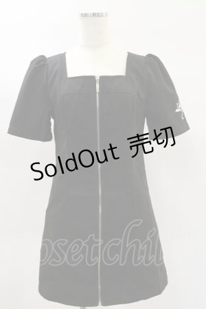 画像: NieR Clothing / ミニタイトワンピース F 黒 H-25-02-02-050-PU-OP-KB-ZH