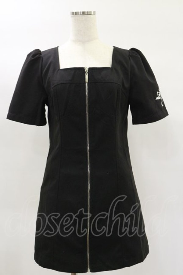 画像1: NieR Clothing / ミニタイトワンピース F 黒 H-25-02-02-050-PU-OP-KB-ZH (1)