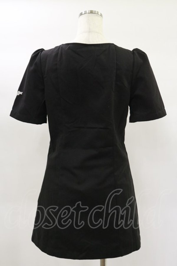 画像2: NieR Clothing / ミニタイトワンピース F 黒 H-25-02-02-050-PU-OP-KB-ZH (2)