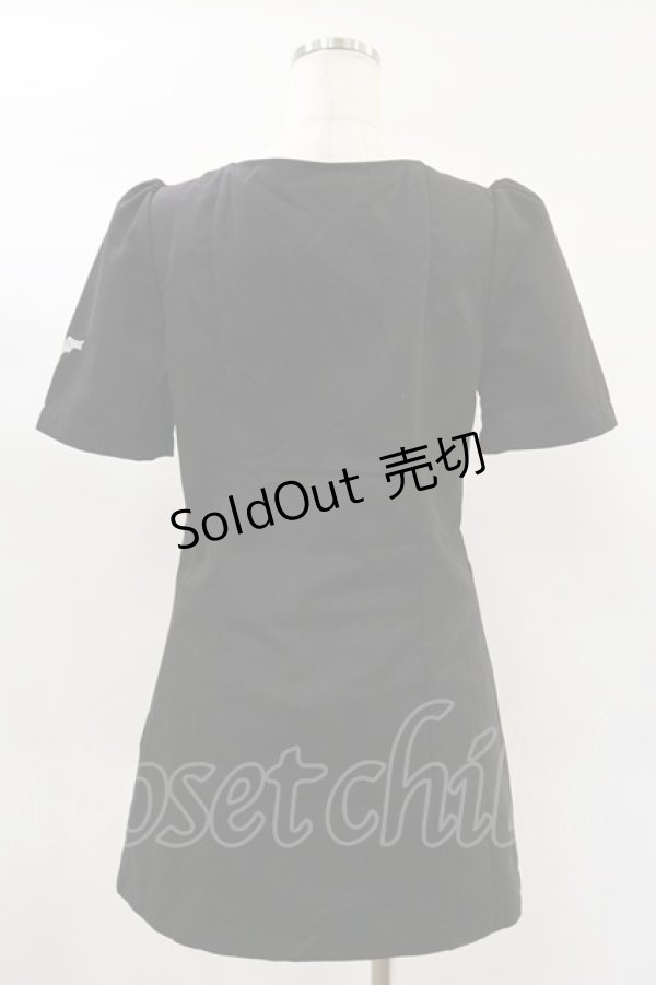 画像2: NieR Clothing / ミニタイトワンピース F 黒 H-25-02-02-050-PU-OP-KB-ZH (2)