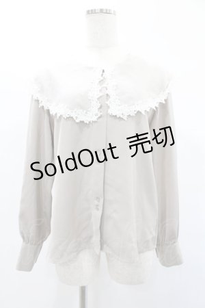 画像: an another angelus / シアーケープカラーブラウス Free L/BEIGE H-25-02-02-1043-CA-BL-NS-ZH