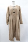 画像1: an another angelus / 金具使いノーカラーコート Free PINK BEIGE H-25-02-02-1066-CA-CO-NS-ZT-C064 (1)