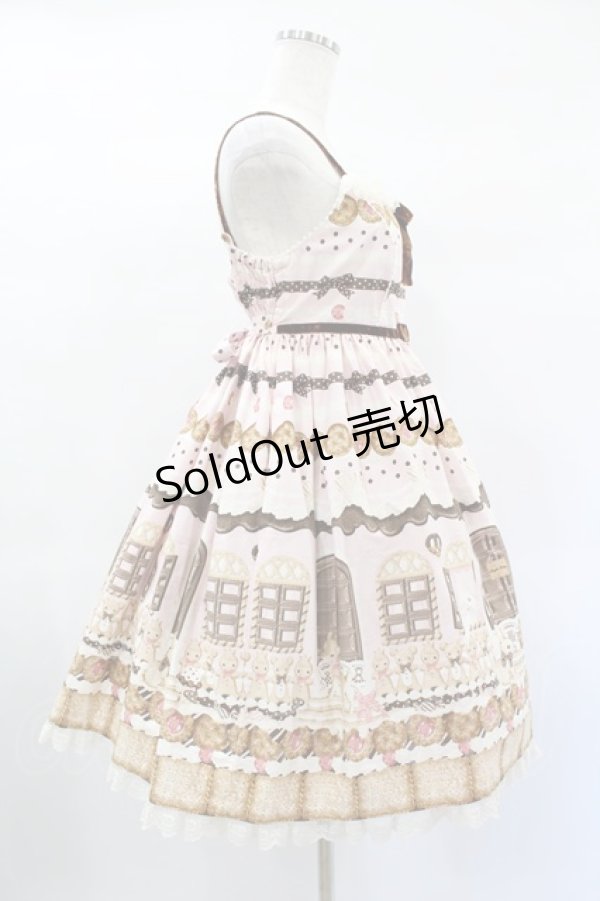 画像3: Angelic Pretty / Sweet Cream Houseハイウエストジャンパースカート Free いちごミルク H-25-02-02-1009-AP-OP-NS-ZH (3)