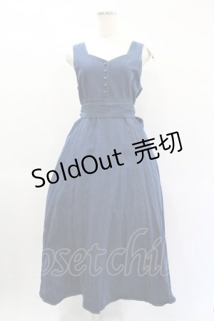 画像: Maison de FLEUR / Belle/ワンピース Free インディゴ H-25-02-02-1011-LO-OP-NS-ZH