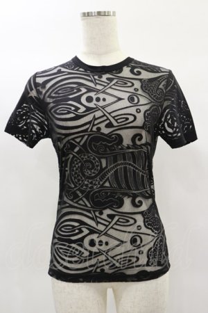 画像: Jean Paul GAULTIER / オパール加工シアートップス 40 ブラック H-25-02-02-012-GO-TO-KB-ZH