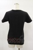 画像2: HN+DIE / スカル刺繍Tシャツ  黒 H-25-02-02-017-HN-TO-KB-ZH (2)