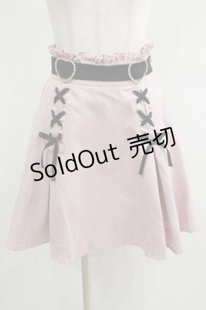 画像: DearMyLove / ハートバックルレースアップスカート M ピンク H-25-02-03-045-EL-SK-NS-ZH