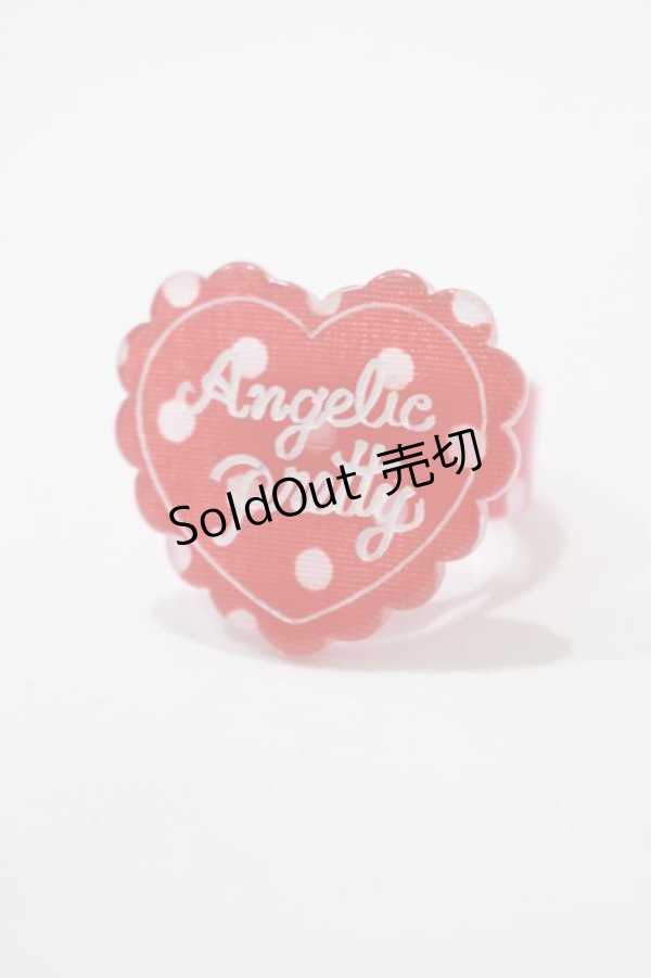 画像1: Angelic Pretty / DotスカラップHeartリング  レッド H-25-02-03-1078-AP-AC-NS-ZH (1)