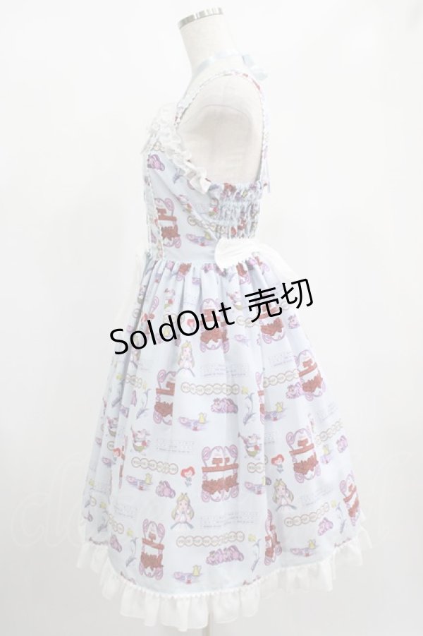 画像2: metamorphose / Disney Alice in Wonderlandジャンパースカートセット サイズ1 サックス H-25-02-03-005-ME-OP-NS-ZH (2)