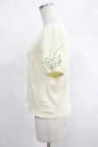 画像2: F&A / スズラン刺繍パフT Free IVORY H-25-02-03-054-LO-TO-NS-ZH (2)
