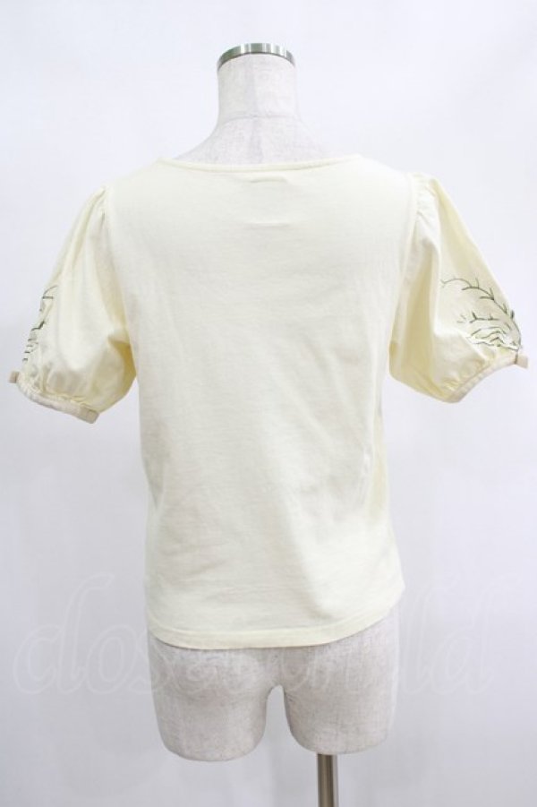 画像3: F&A / スズラン刺繍パフT Free IVORY H-25-02-03-054-LO-TO-NS-ZH (3)