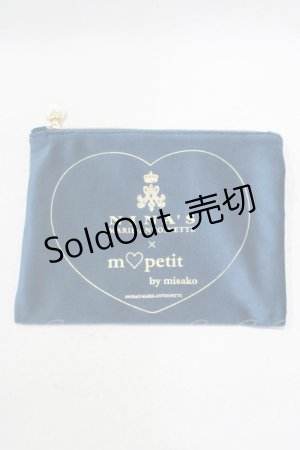 画像: m petit by misako / NINA'Sコラボポーチ  ネイビー H-25-02-03-070-LO-ZA-NS-ZH